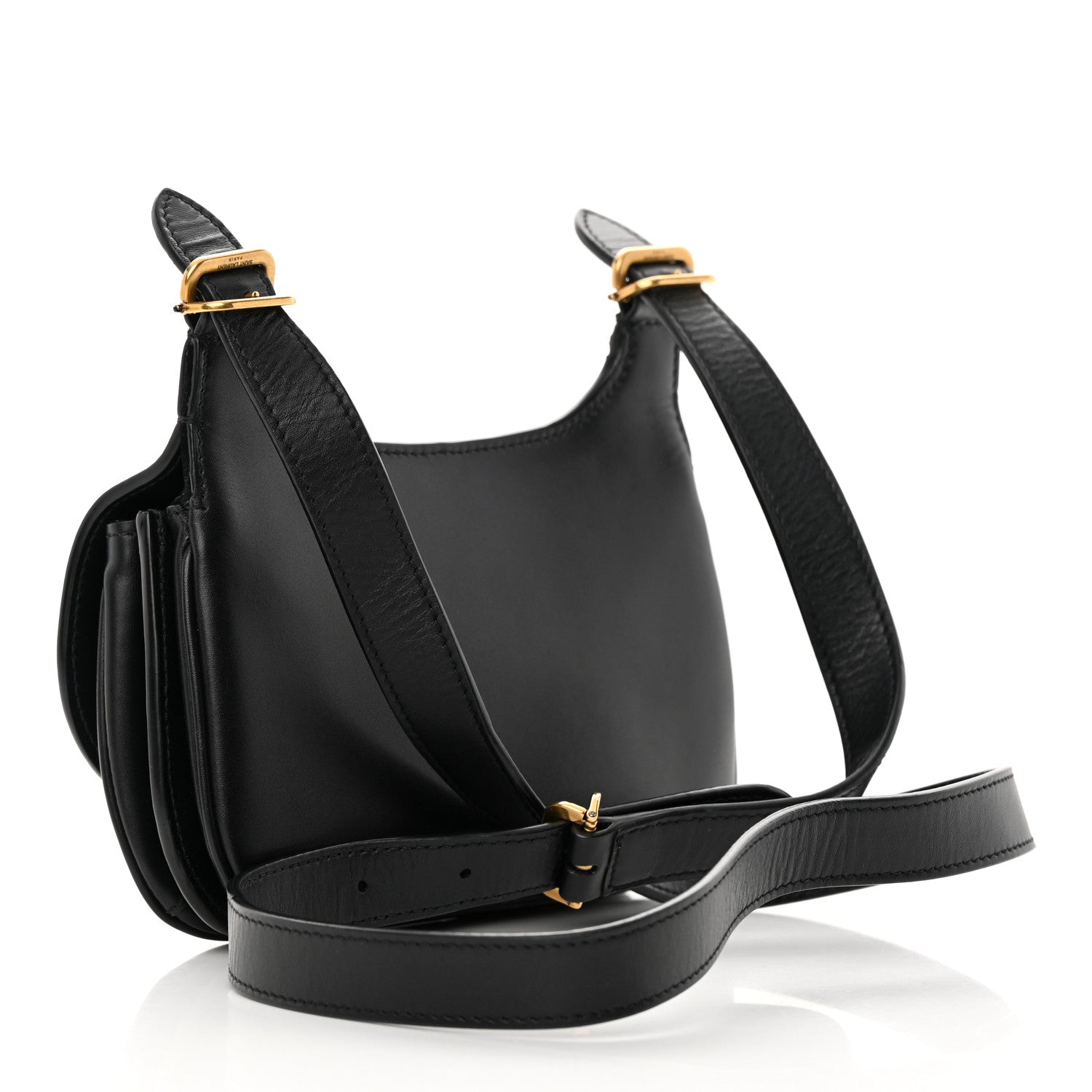 Saint Laurent Smooth Calfskin Small Charlie Shoulder Bag Black 3 of 17