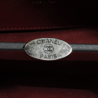 Chanel Aged Calfskin Medium Just Mademoiselle Metallic Grey 8 of 9