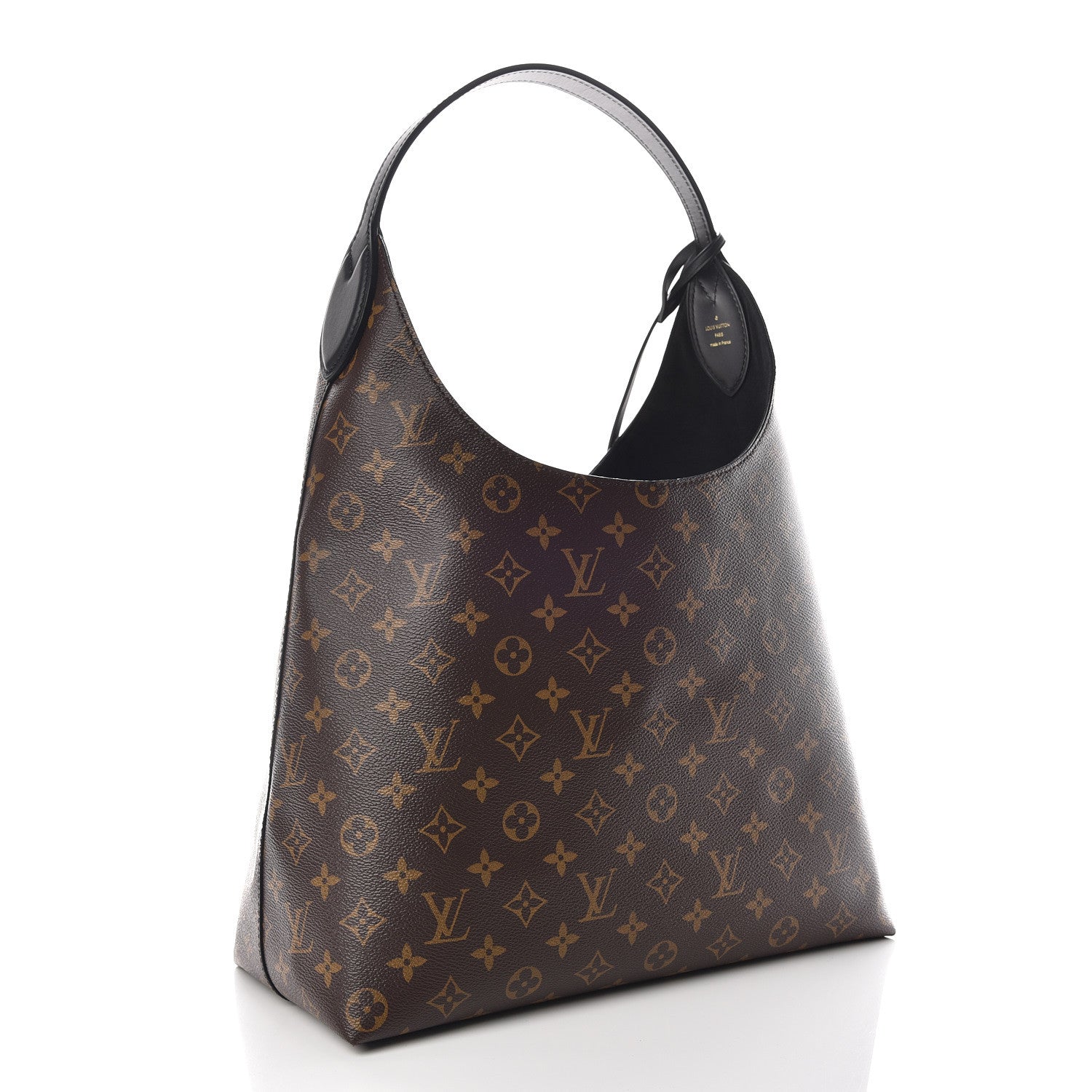 Louis Vuitton Monogram Flower Hobo Black 3 of 9