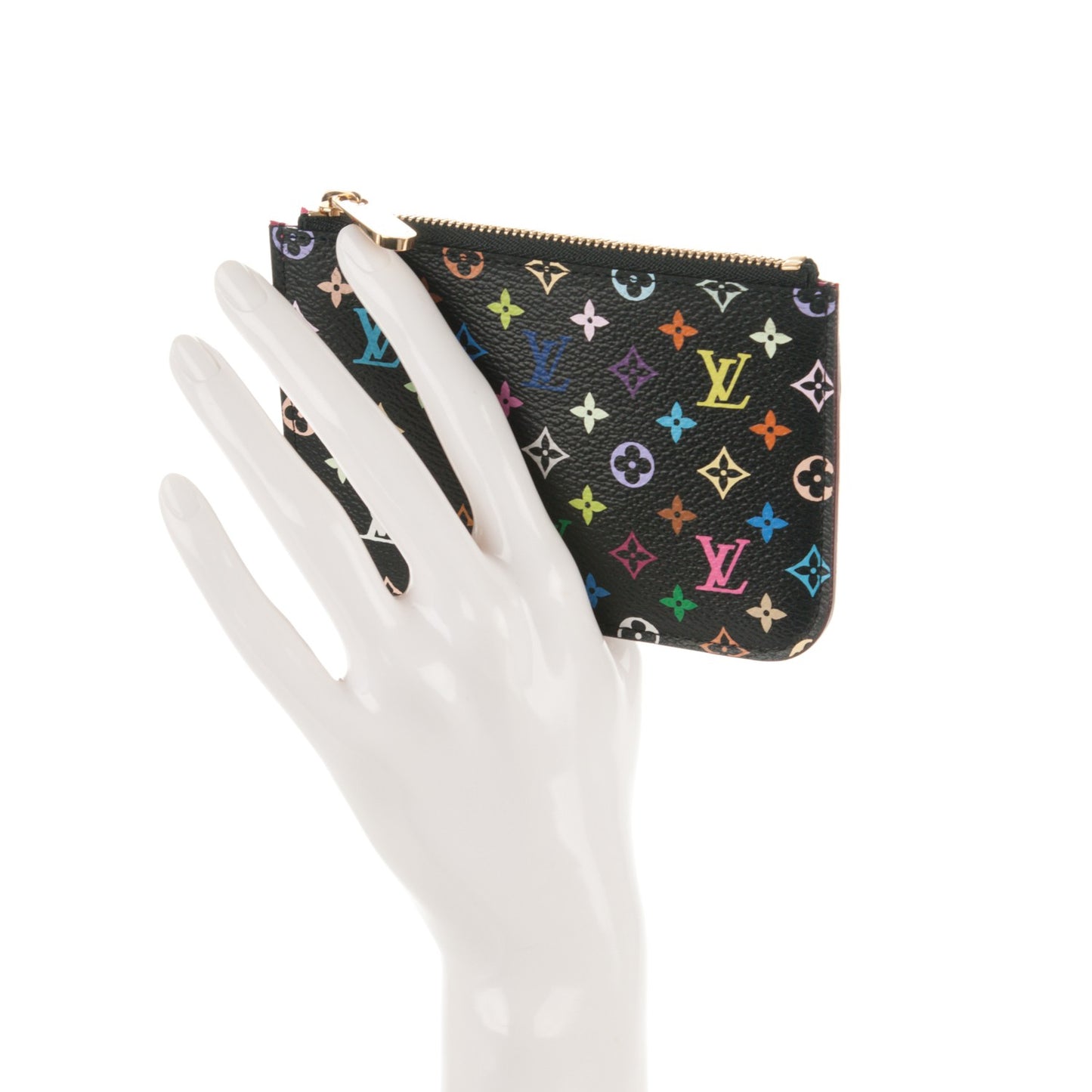Monogram Multicolor Key Pouch Black Grenade