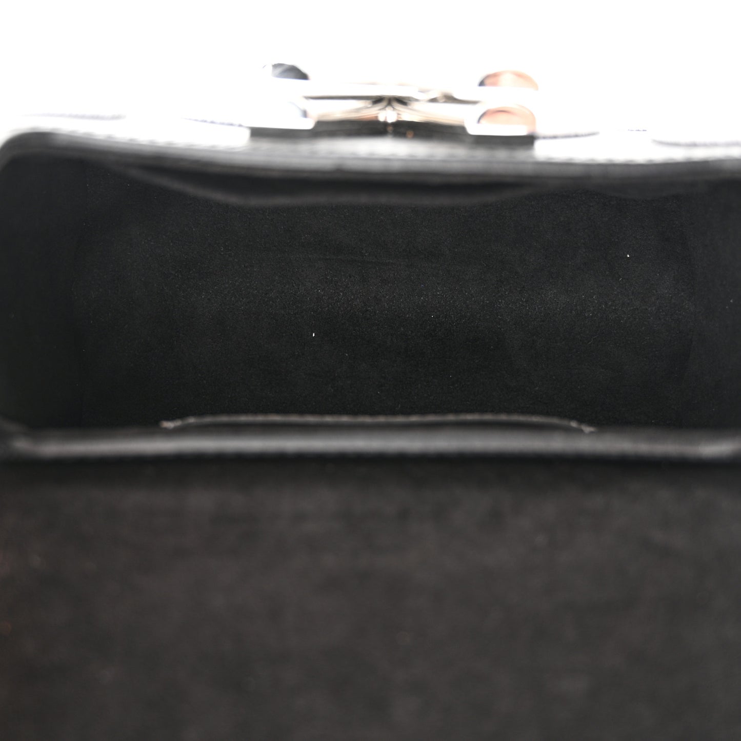 Epi Polka Dots Twist Shoulder Bag PM White Black