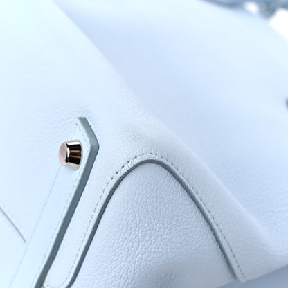 Christian Dior Supple Grained Calfskin Medium Open Bar Tote Light Blue 9 of 14