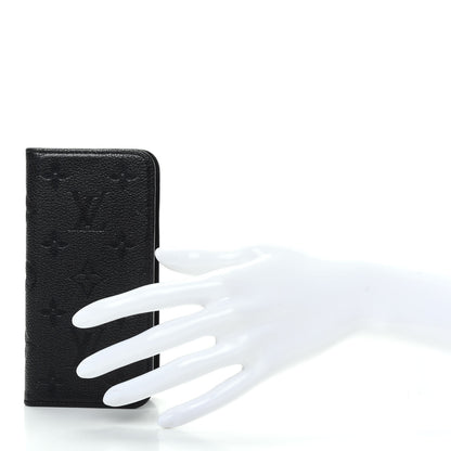 Louis Vuitton Empreinte iPhone X/XS Folio Case Black 2 of 7
