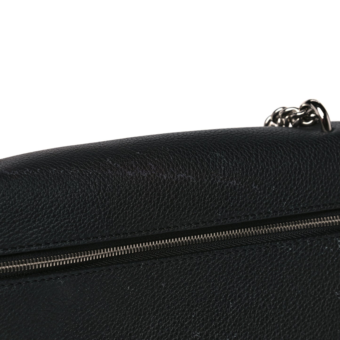 Soft Calfskin My Lockme Chain Bag BB Black