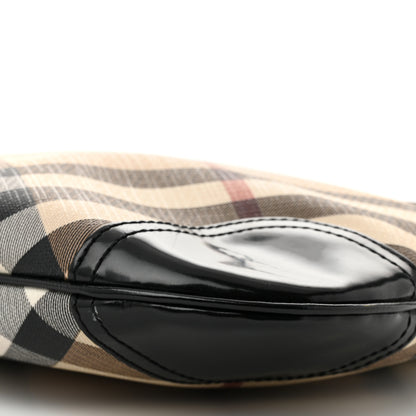Burberry Patent Nova Check Dryden Crossbody Bag Black 9 of 10