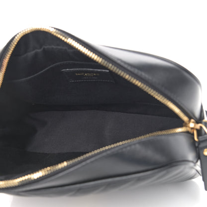 Saint Laurent Calfskin Matelasse Monogram Lou Camera Bag Black 6 of 10