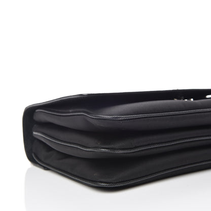 Prada Saffiano Tessuto Nylon Chain Shoulder Bag Black 5 of 9