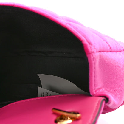 Versace Velvet Quilted Medusa Chain Crossbody Pink 5 of 8