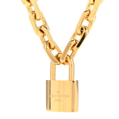 Louis Vuitton LV Edge Necklace Cadenas Gold 4 of 7