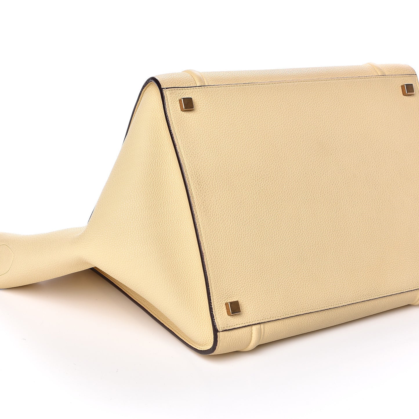 Drummed Calfskin Medium Phantom Luggage Cream