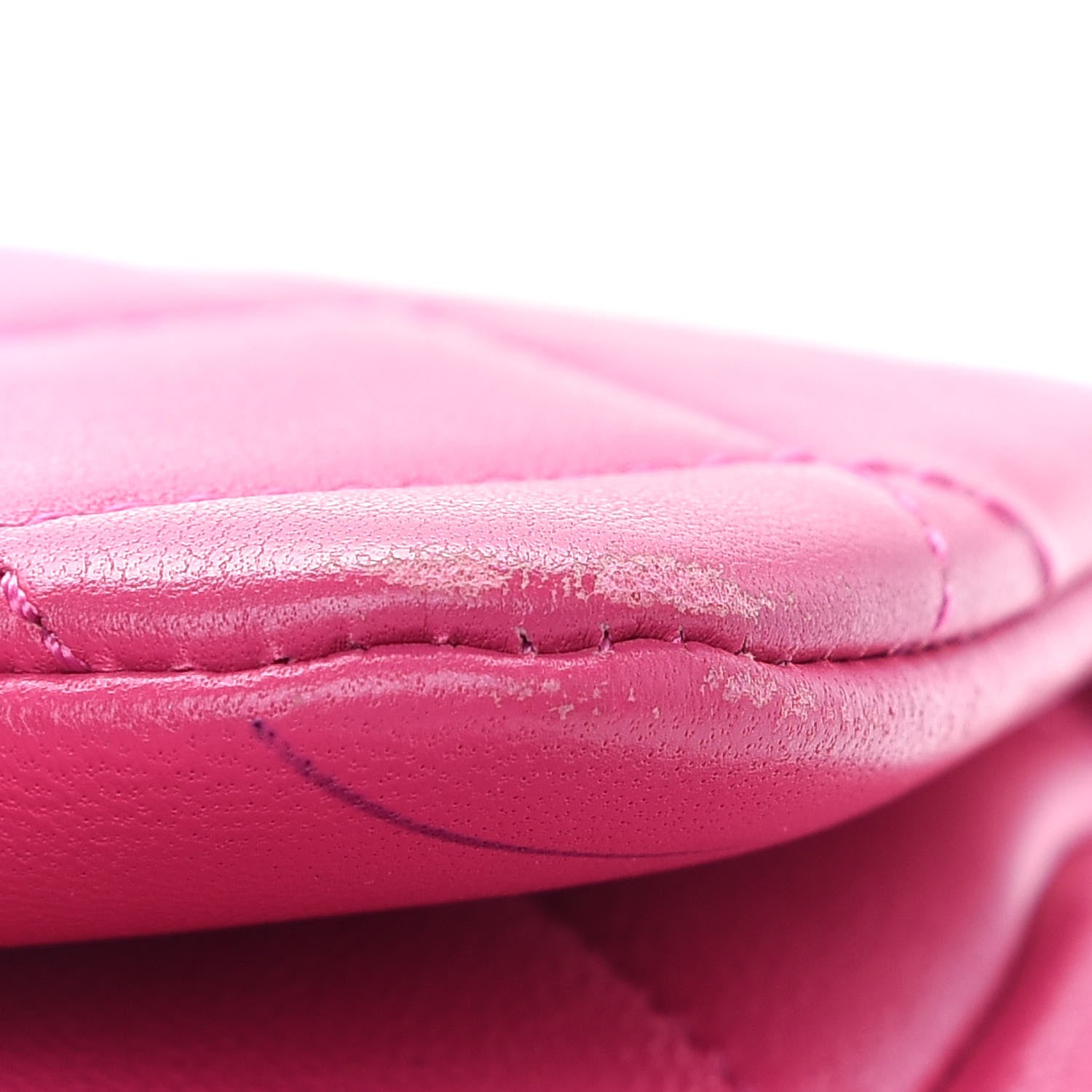 Chanel Lambskin Quilted Resin Bi-Color Chain Flap Bag Pink 13 of 13