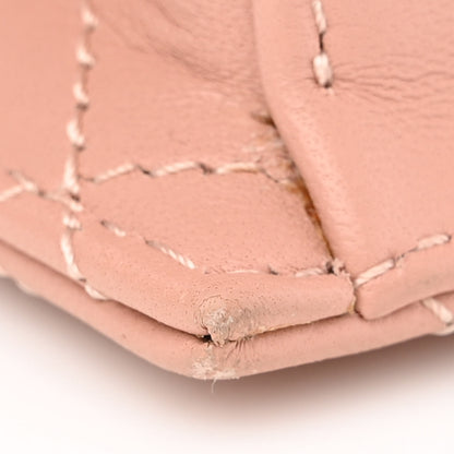 Alexander McQueen Lambskin Quilted Graffiti Skull Knuckle Crossbody Rose Gold 12 of 12