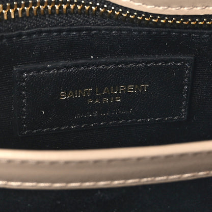 Saint Laurent Calfskin Y Quilted Monogram Toy Loulou Crossbody Bag Dark Beige 5 of 9