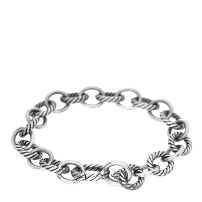 David Yurman Sterling Silver 10mm Medium Oval Link Bracelet 3 of 4