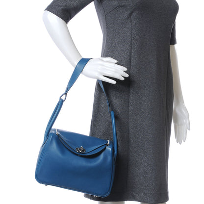 Hermes Veau Evercolor Lindy 26 Bleu de Galice 2 of 9
