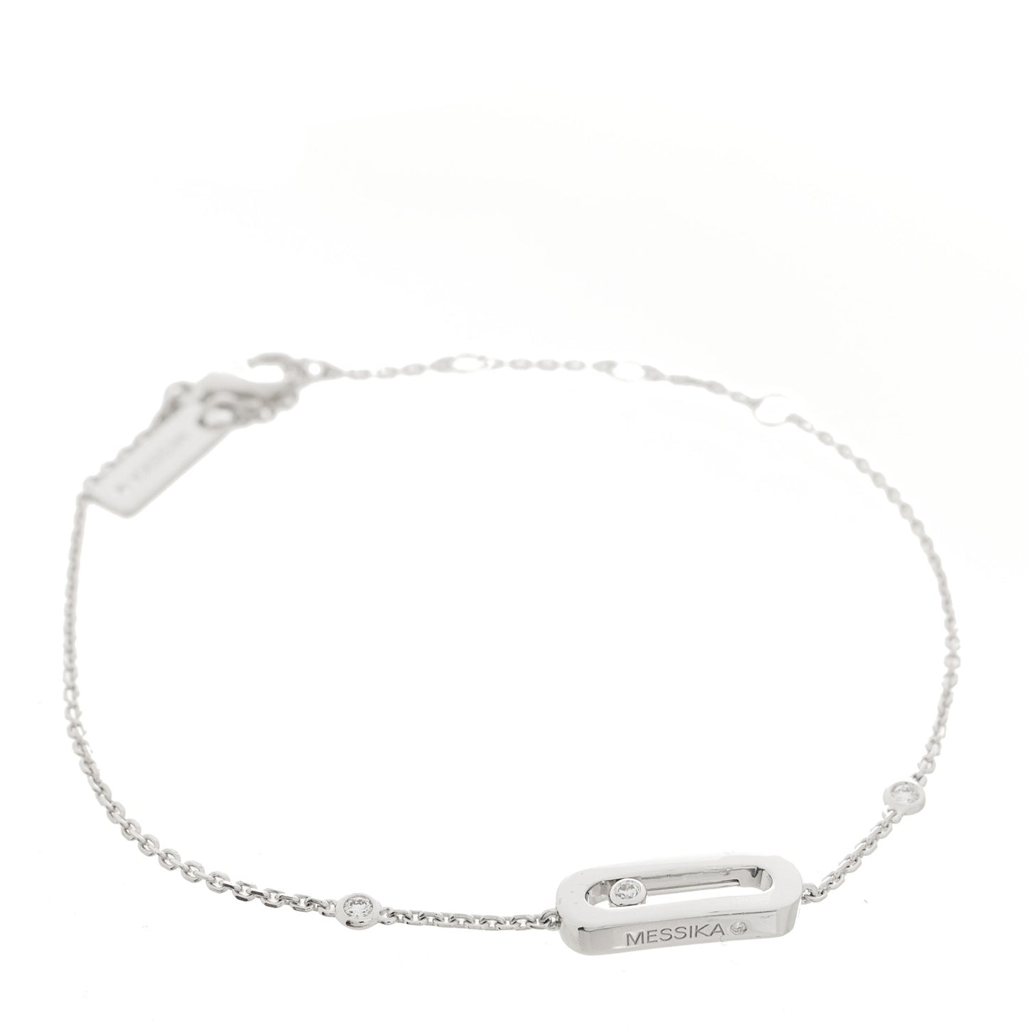18K White Gold Diamond Move Uno Bracelet