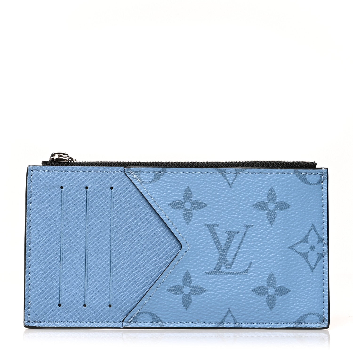 Louis Vuitton Taigarama Coin Card Holder Denim 1 of 7