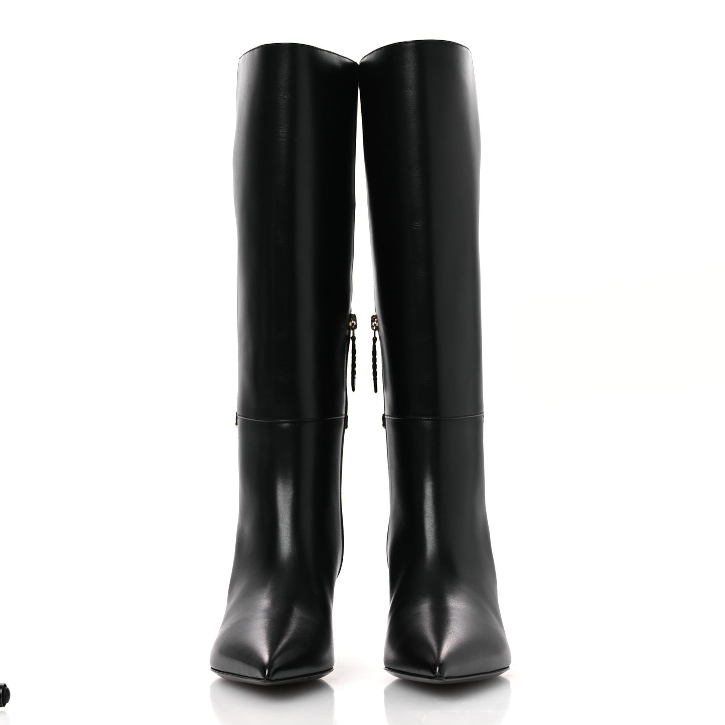 Calfskin Signoria Knee High Boots 38 Black
