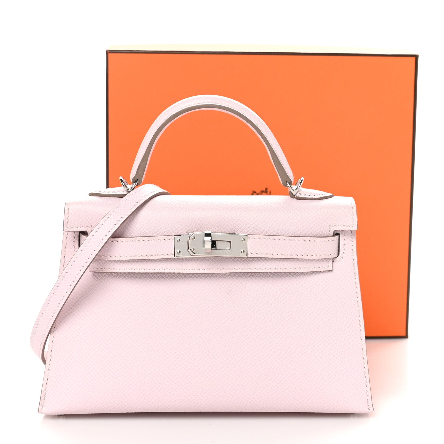 Hermes Epsom Mini Kelly Sellier 20 Mauve Pale 12 of 12