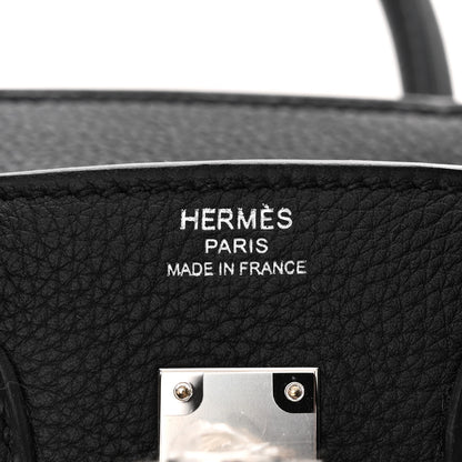 Hermes Togo Birkin 25 Black 6 of 12