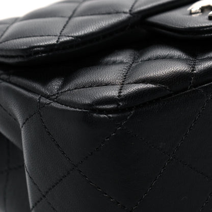 Chanel Lambskin Quilted Mini Square Flap Black 9 of 14