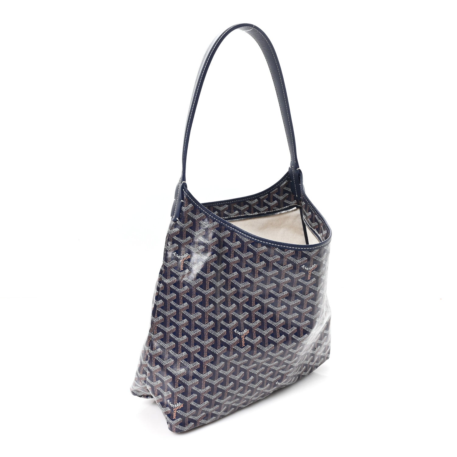 Goyard Goyardine Coeur Boheme Hobo Navy Blue 3 of 10