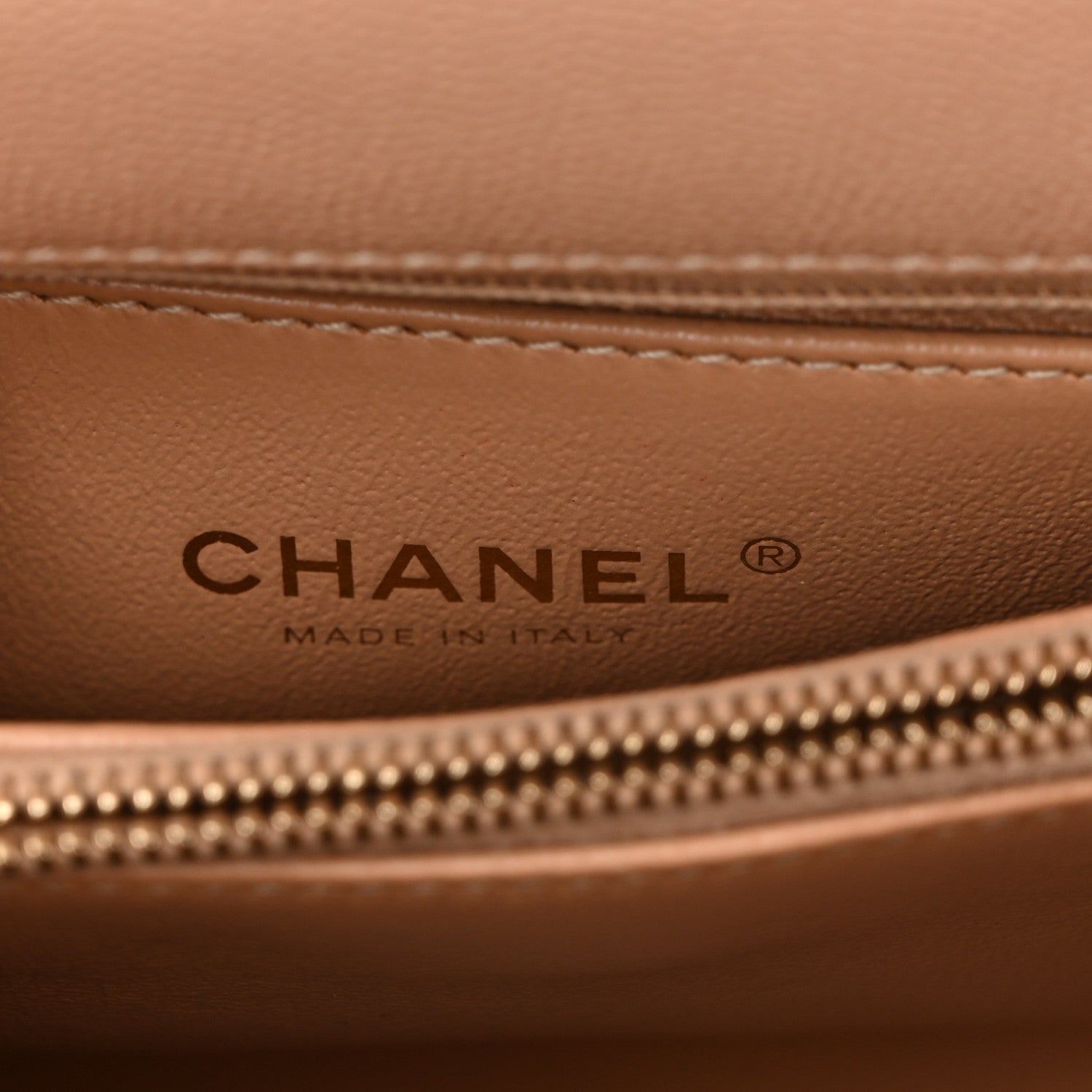 Chanel Caviar Lizard Quilted Small Coco Handle Flap Beige 6 of 13