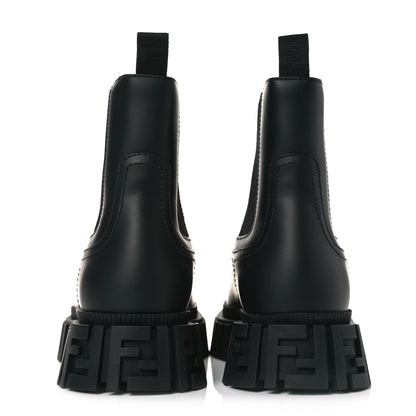 Fendi Calfskin Rubber Mens Fendi Force Chelsea Boots 7.5 Black 5 of 9
