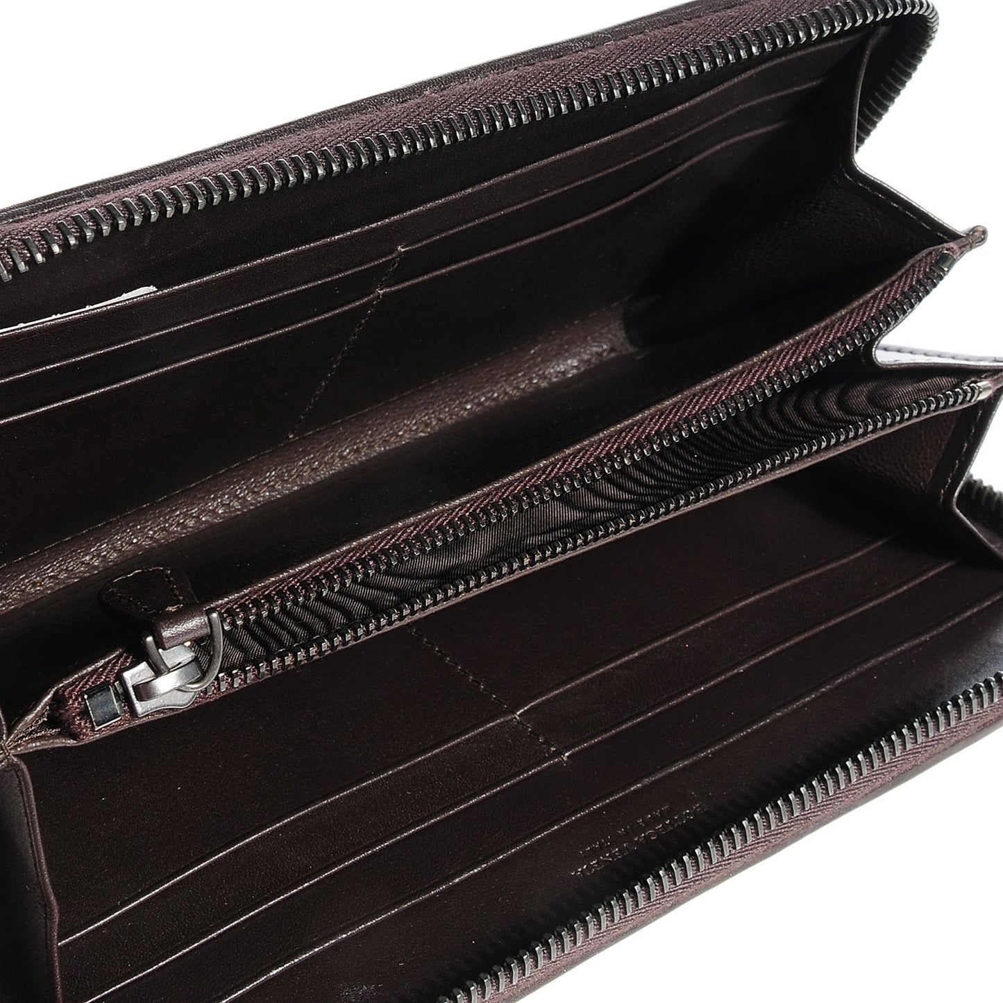 Light Calf Zip Around Wallet