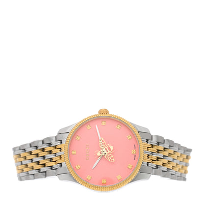 Gucci Stainless Steel 29mm G-Timeless Bee Quartz Watch Pink 2 of 5