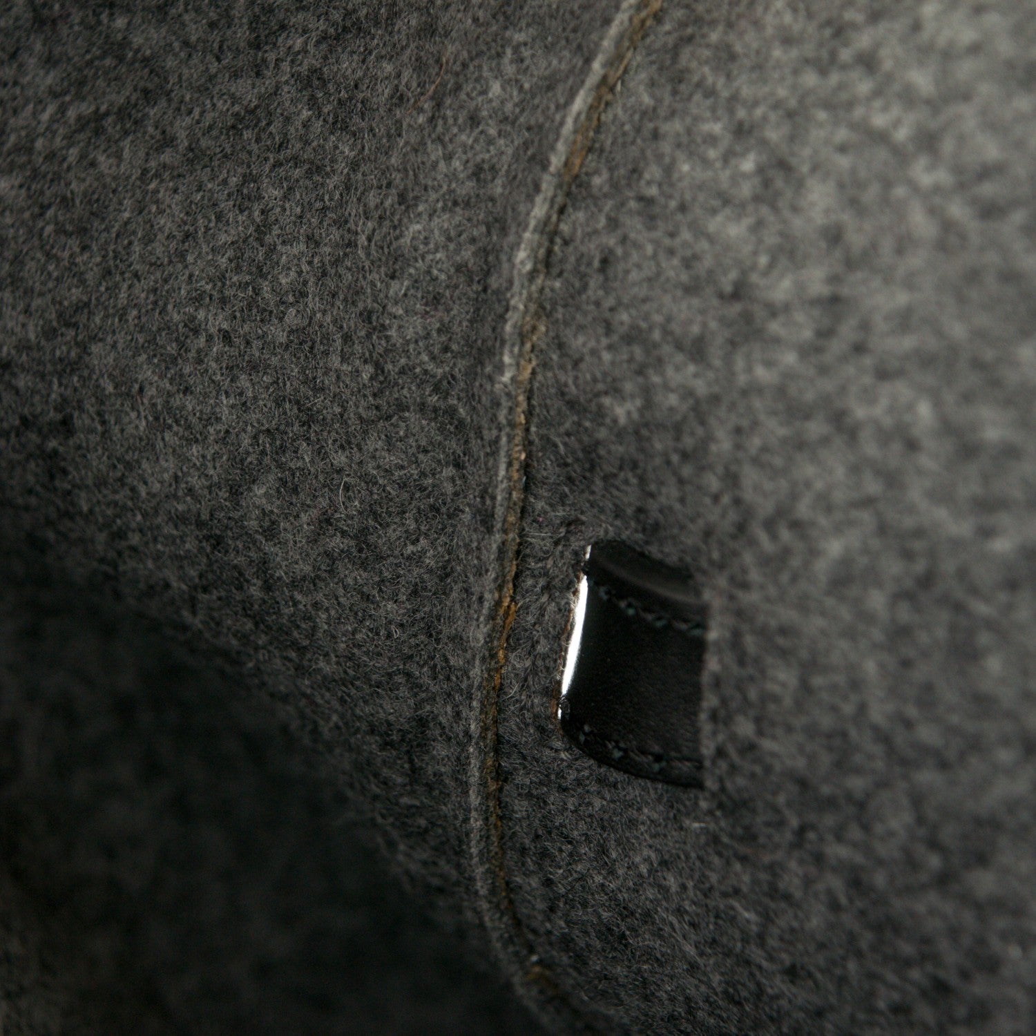 Celine Felt Calfskin Small Belt Bag Grey Black 11 of 12