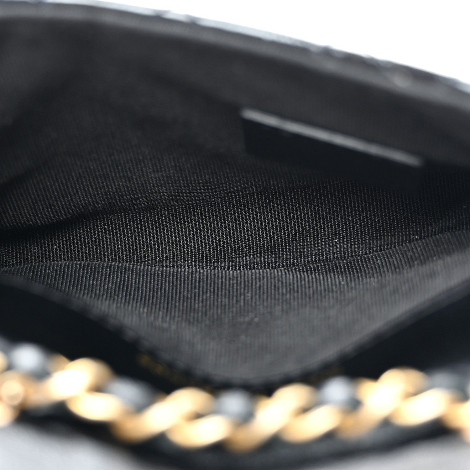 Chanel Shiny Aged Calfskin Quilted Waist Belt Bag Black 5 of 10