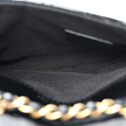 Chanel Shiny Aged Calfskin Quilted Waist Belt Bag Black 5 of 10