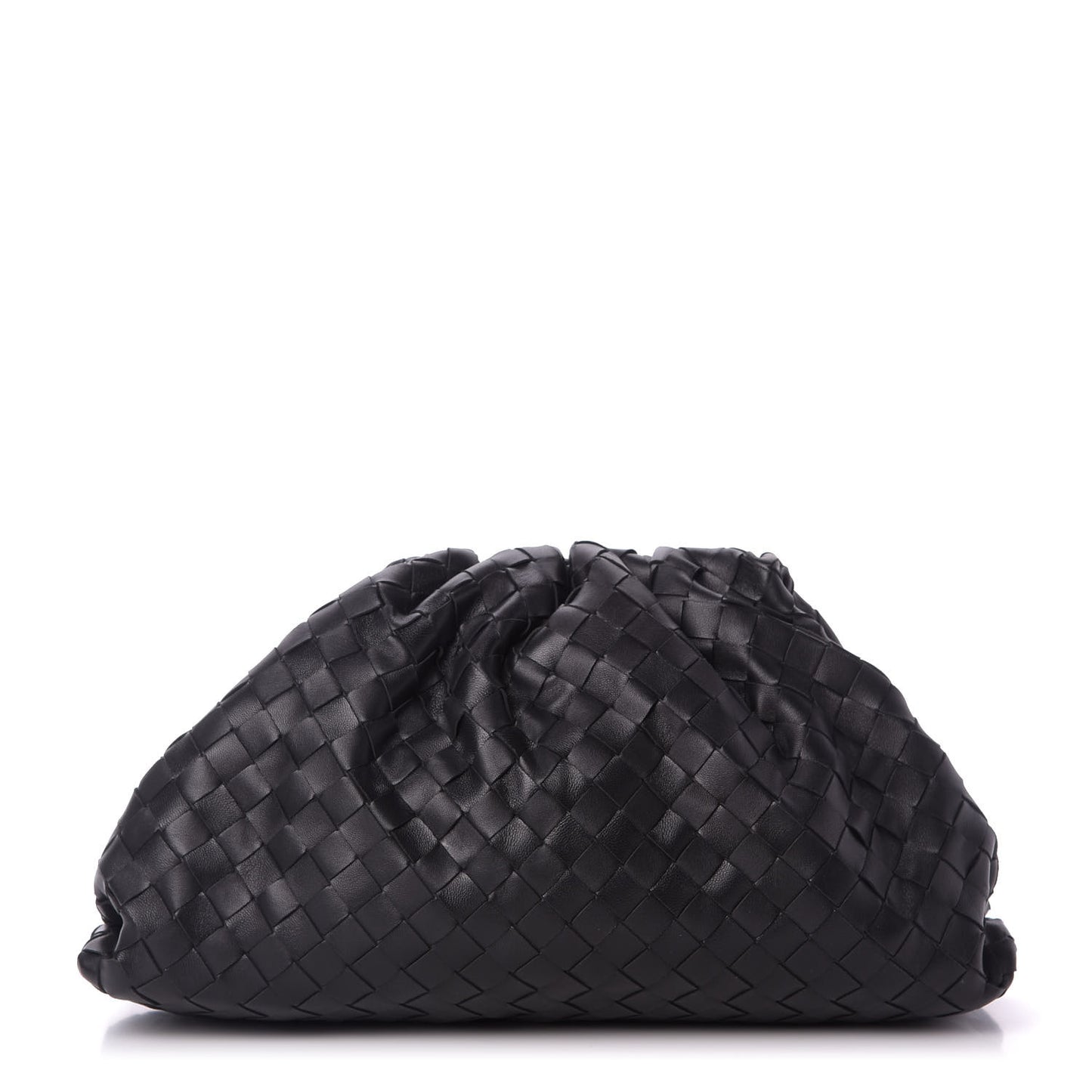Nappa Maxi Intrecciato The Pouch Oversized Clutch Black