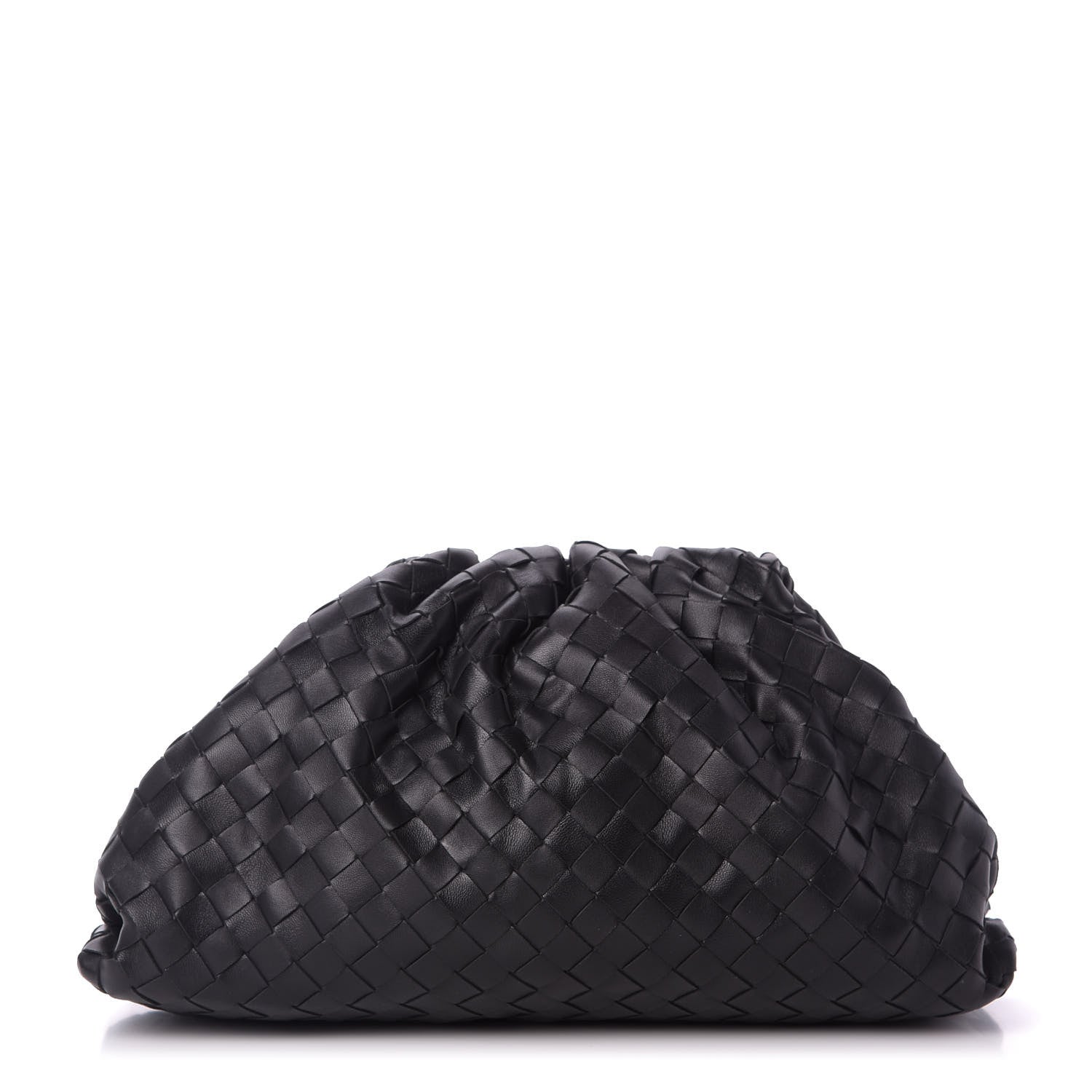 Bottega Veneta Nappa Maxi Intrecciato The Pouch Oversized Clutch Black 1 of 11