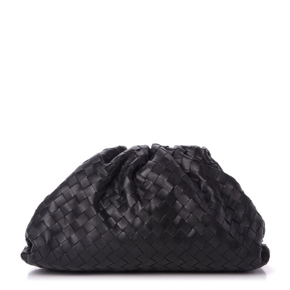 Bottega Veneta Nappa Maxi Intrecciato The Pouch Oversized Clutch Black 1 of 11