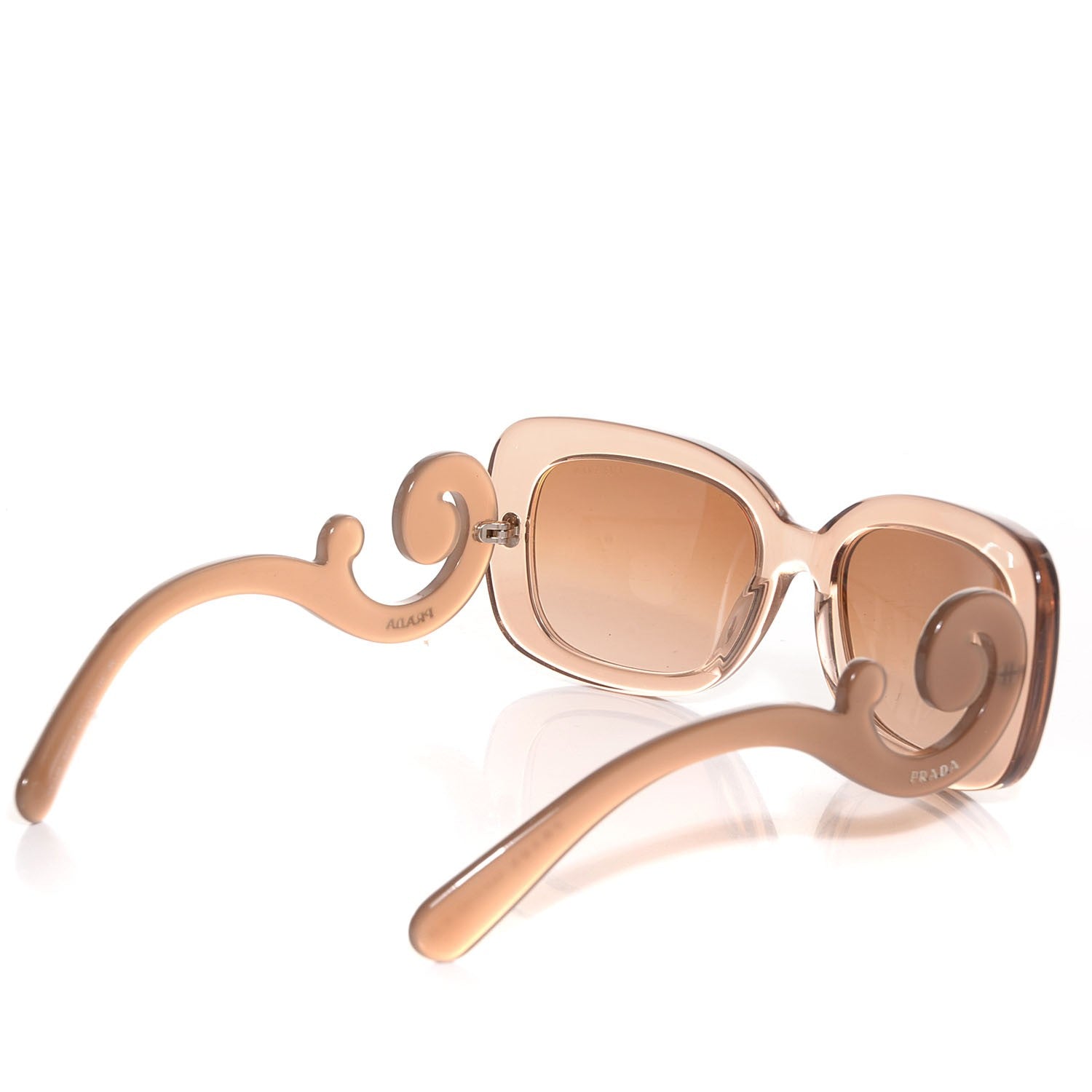 Prada Acetate Baroque Sunglasses SPR 27O Beige 2 of 5