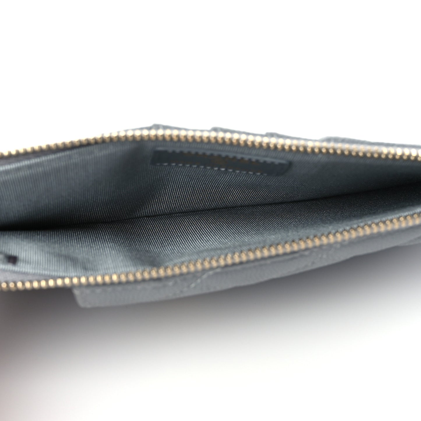 Caviar Quilted Classic iPhone Pouch Grey