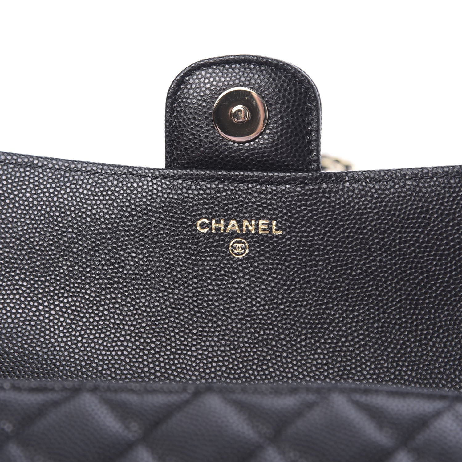 Chanel Caviar Quilted Glasses Case With Chain Black 6 of 12