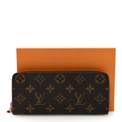 Louis Vuitton Monogram Clemence Wallet Fuchsia 7 of 7