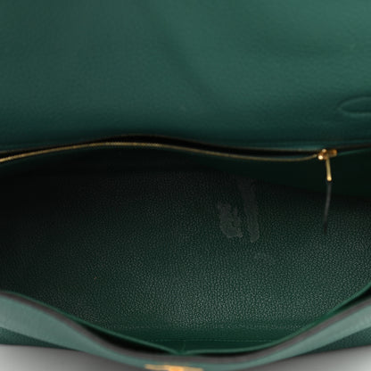 Hermes Togo Kelly Retourne 32 Malachite 5 of 15