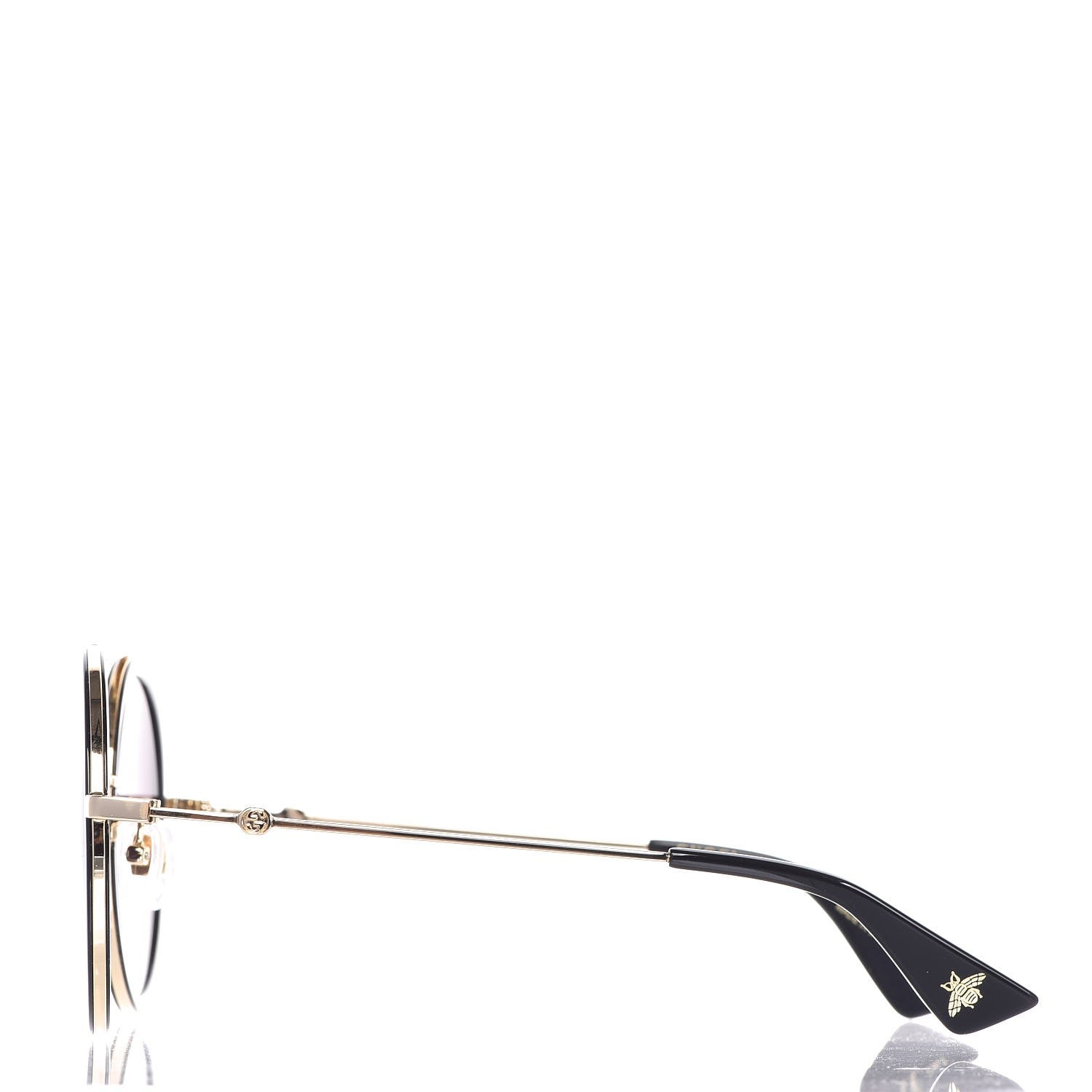 Gucci Round Frame Sunglasses GG0061S Black 3 of 9