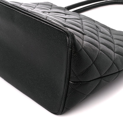 Chanel Caviar Quilted Medallion Tote Black 9 of 10