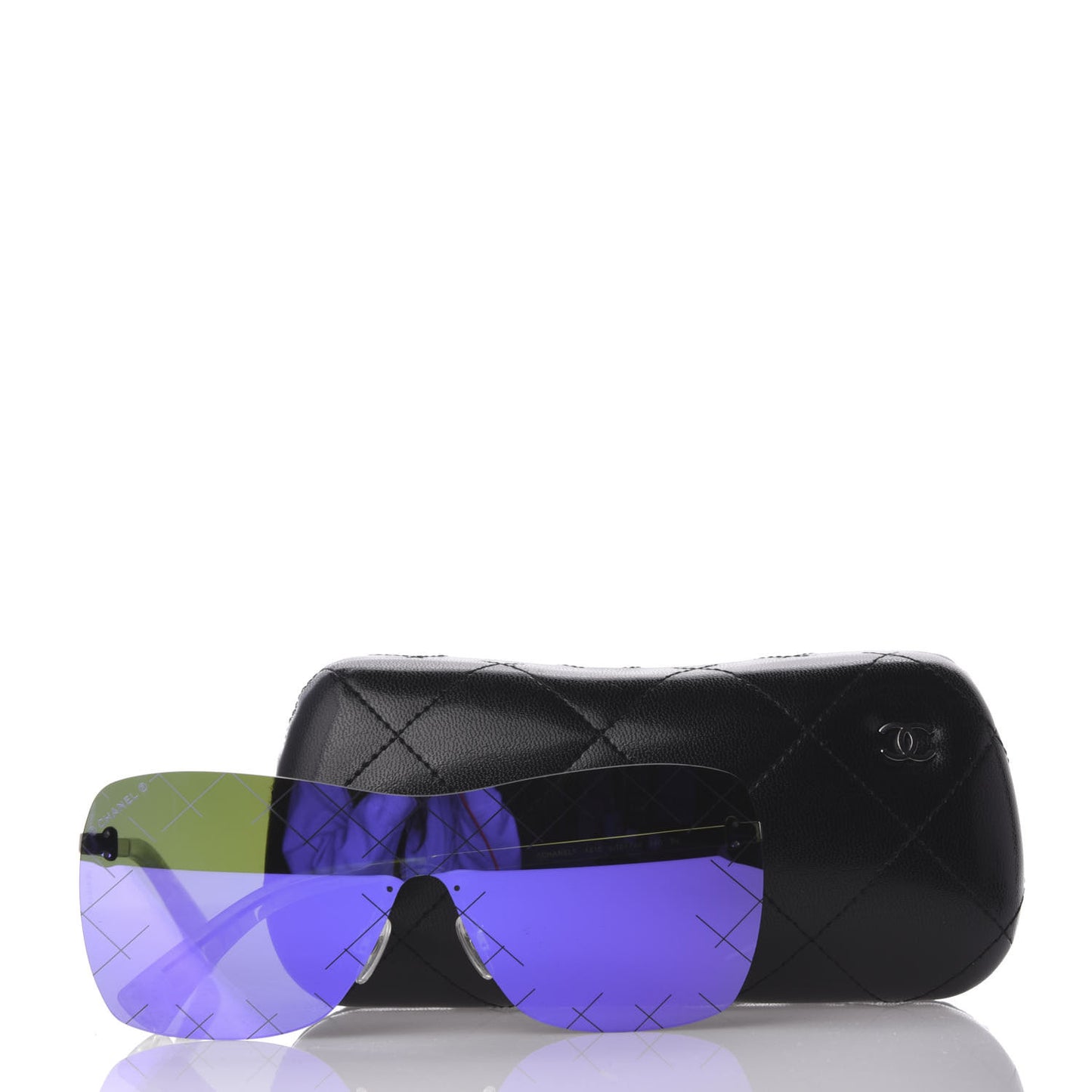Shield Runway Sunglasses 4215 Silver Purple