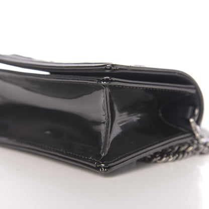 Christian Dior Metallic Patent Micro-Cannage Baby Diorama Flap Bag Onyx Black 8 of 9