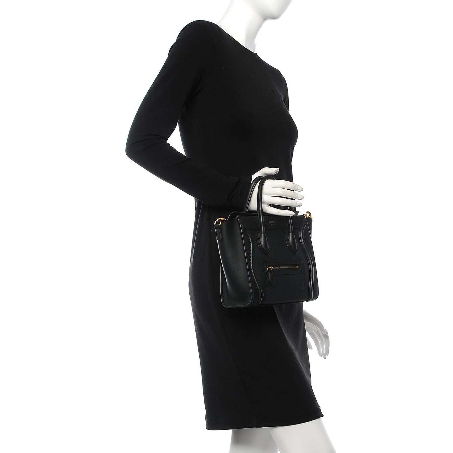 Smooth Calfskin Nano Luggage Black