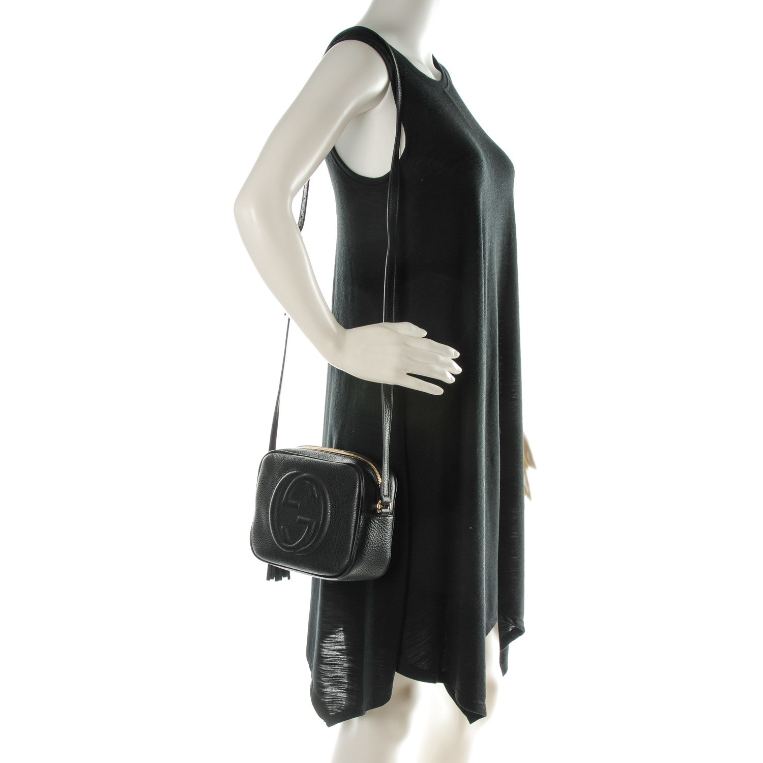 Gucci Pebbled Calfskin Small Soho Disco Bag Black 2 of 7