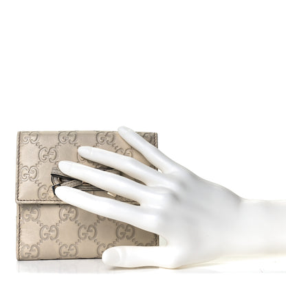 Gucci Guccissima Princy French Flap Wallet Off White 2 of 12