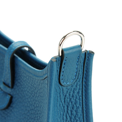 Hermes Taurillon Clemence Amazone Evelyne TPM Colvert Bleu Atoll 9 of 11