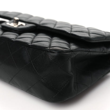 Chanel Lambskin Quilted Medium Double Flap Black 10 of 12